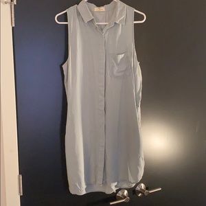 “Denim” button up dress